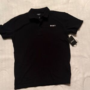DKNY Men's Polo Shirt in Black